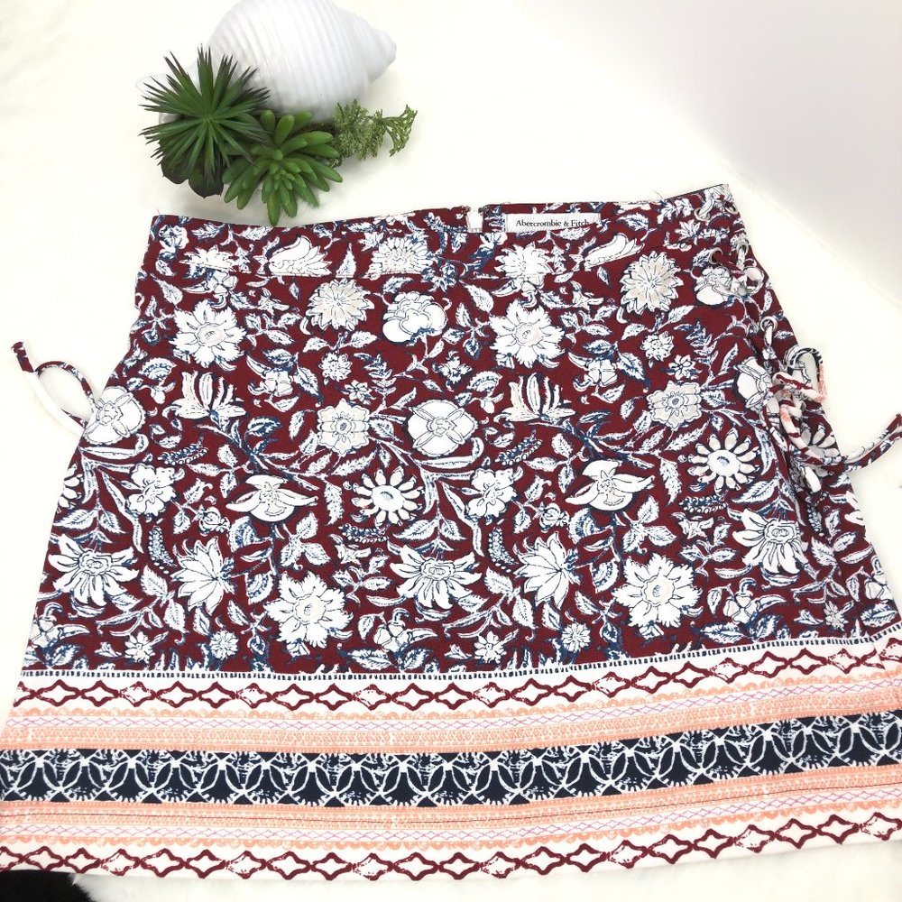 Abercombie and Fitch Floral Boho Mini Skirt